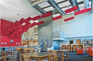 Linear Shapes Acoustic Ceiling