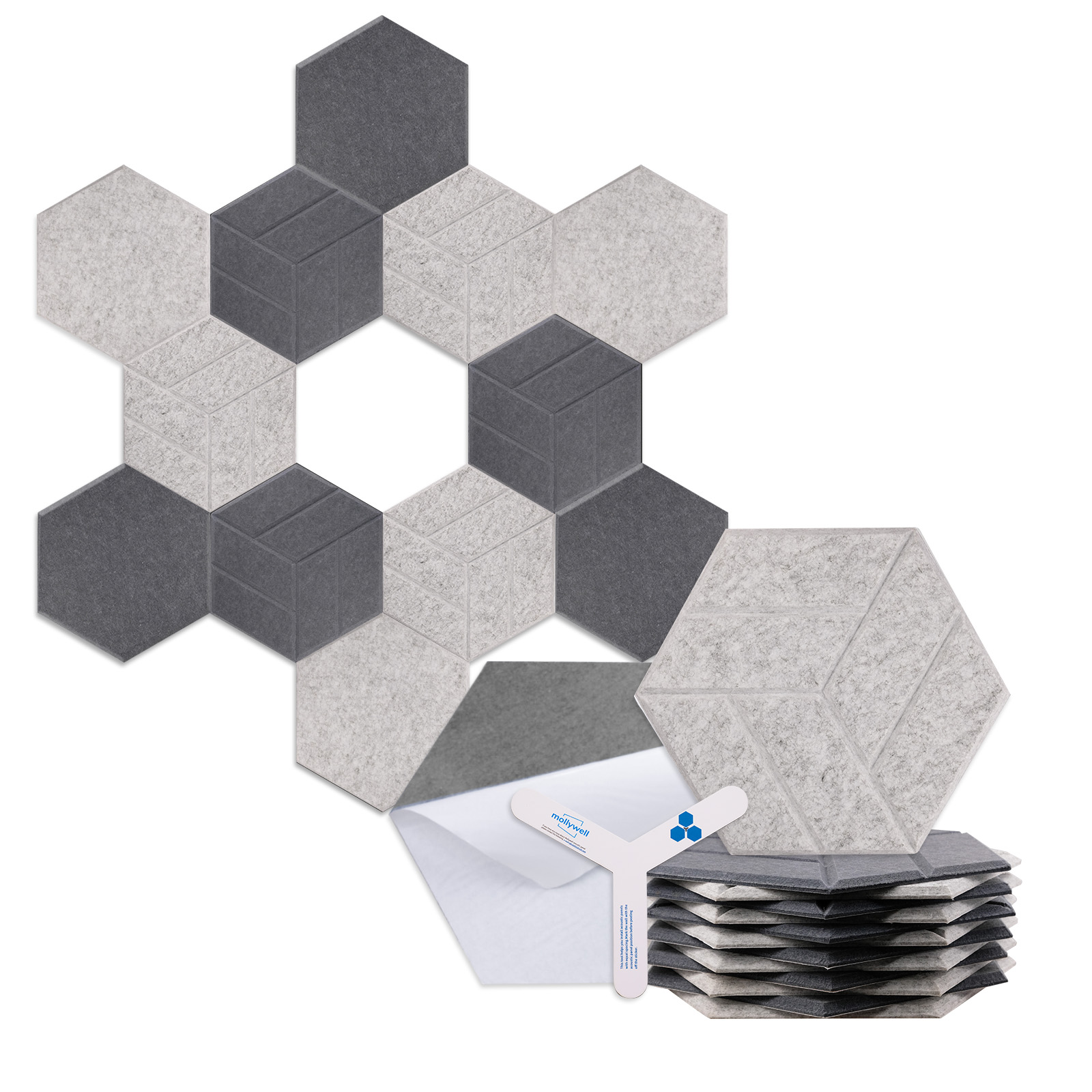 Hexagonal PET Acoustic panel